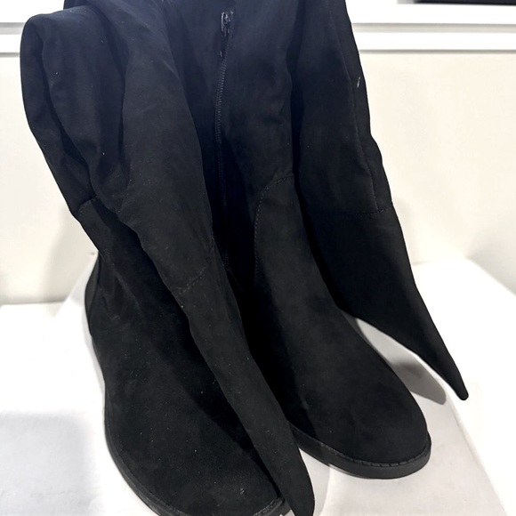 SUN STONE Womens Black Slip Resistant Allicce Round Toe Zip-Up Boots Shoes 7 WC - Picture 9 of 12